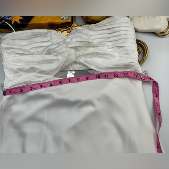 🆕 PRINCESS POLLY 🧿 NWOT Shellie Mini Dress, White - Size US 8 - Picture 14 of 16